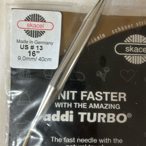 Knitting Needles Skacel Addi Turbo. Size US 13 16” - Picture 3 of 4